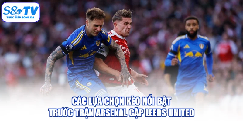 Các lựa chọn kèo nổi bật trước trận Arsenal gặp Leeds United